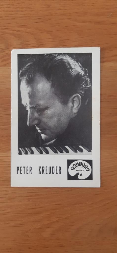 Peter Kreuder artiesten kaart, Ophalen of Verzenden, 1940 tot 1960, Ongelopen, Muziek