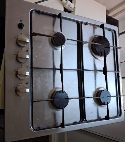 Gas kookplaatb met 4 pitten van IKEA met connectie, Ophalen, 4 kookzones, Zo goed als nieuw, Gas