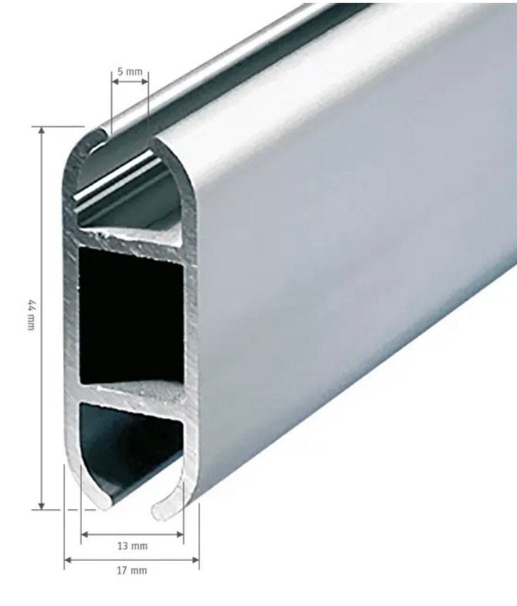 Aluminium koppel profiel t.b.v. pees 7-10mm, Ophalen, Nieuw, Aluminium