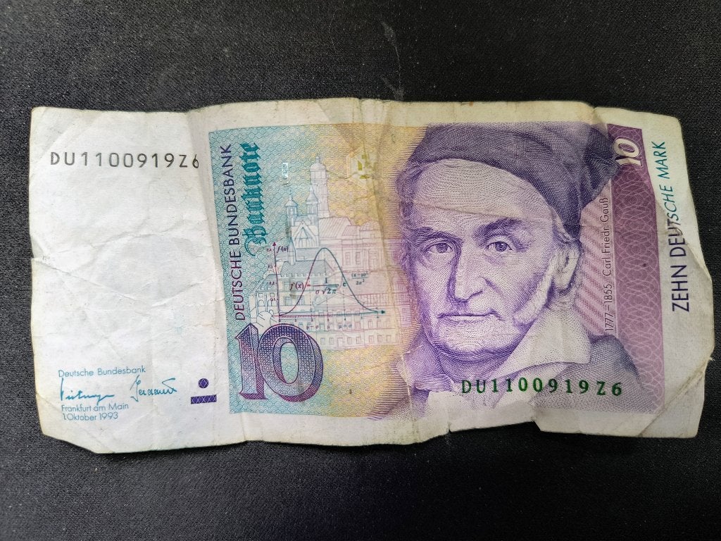 10 Duitse mark biljet, Postzegels en Munten, Bankbiljetten | Europa | Niet-Eurobiljetten, Ophalen of Verzenden, Duitsland, Los biljet