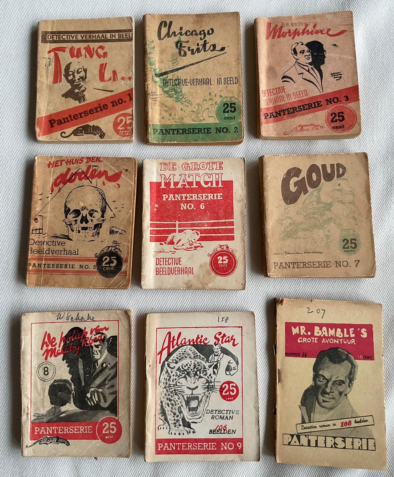Panterserie - 9 deeltjes, Meerdere stripboeken, Ophalen of Verzenden, Gelezen