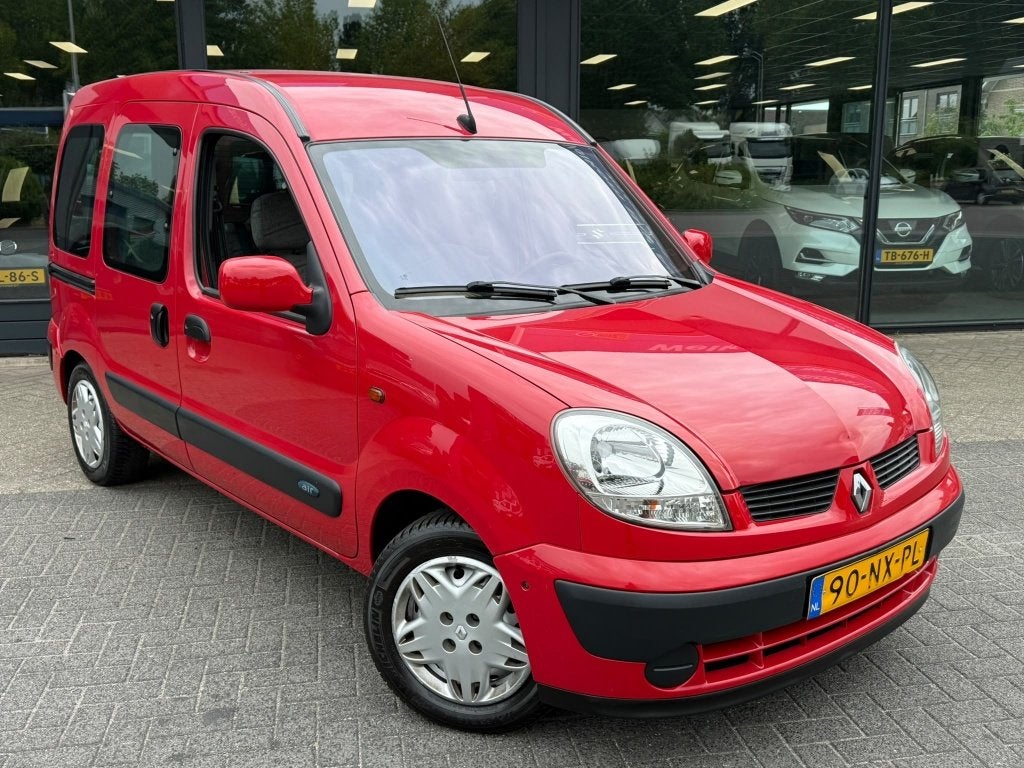 Renault Kangoo 1.6-16V Privilège “Airco” klapdeuren + E, 13 km/l, Stof, Gebruikt, 49 €/maand