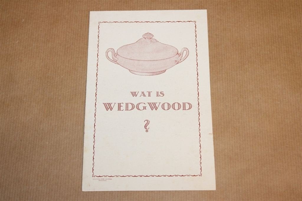 Zeldzame folder - Wedgwood serviezen - Ca 1930 !!, Ophalen of Verzenden, Zo goed als nieuw