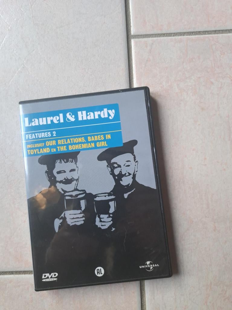 Laurel & Hardy Features 2 DVD - Klassieke Komedie, Cd's en Dvd's, Alle leeftijden, Ophalen, Nieuw in verpakking