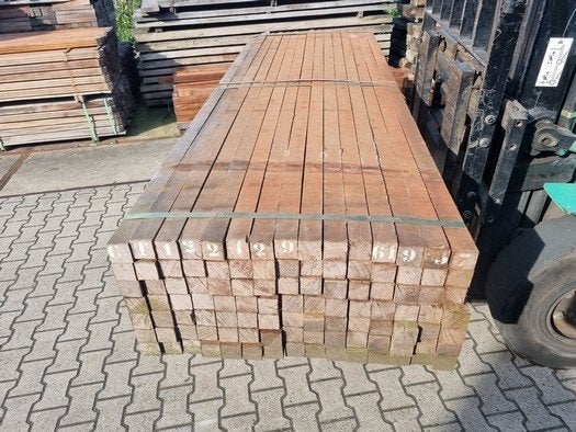 Hardhouten palen 6.0x6.0 cm / 6x6 cm / 60x60 mm, Ophalen, Palen, Nieuw, Hardhout