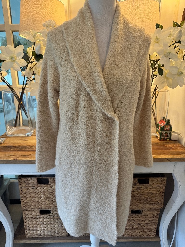 Nieuw, lang BEIGE vest/jas Marc O'Polo, M/38-40, alpaca mix., Verzenden, Nieuw, Maat 38/40 (M), Beige