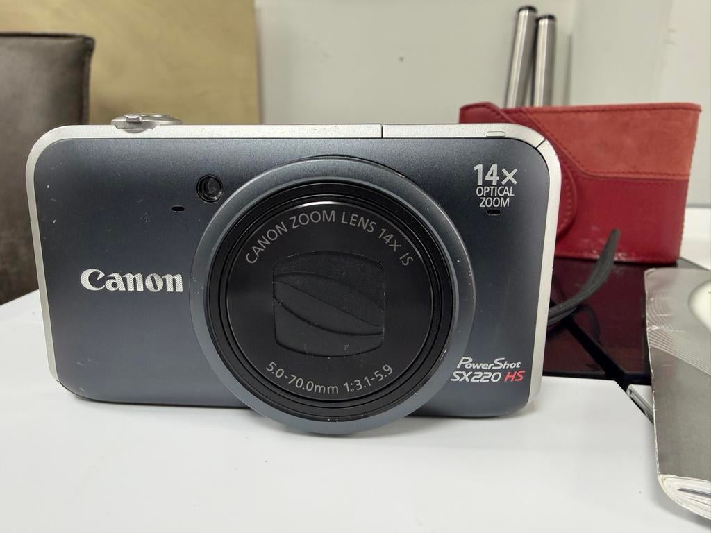 Canon PowerShot SX220 HS Compactcamera met 14x Optische Zoom, Canon, Compact, Ophalen of Verzenden, Zo goed als nieuw