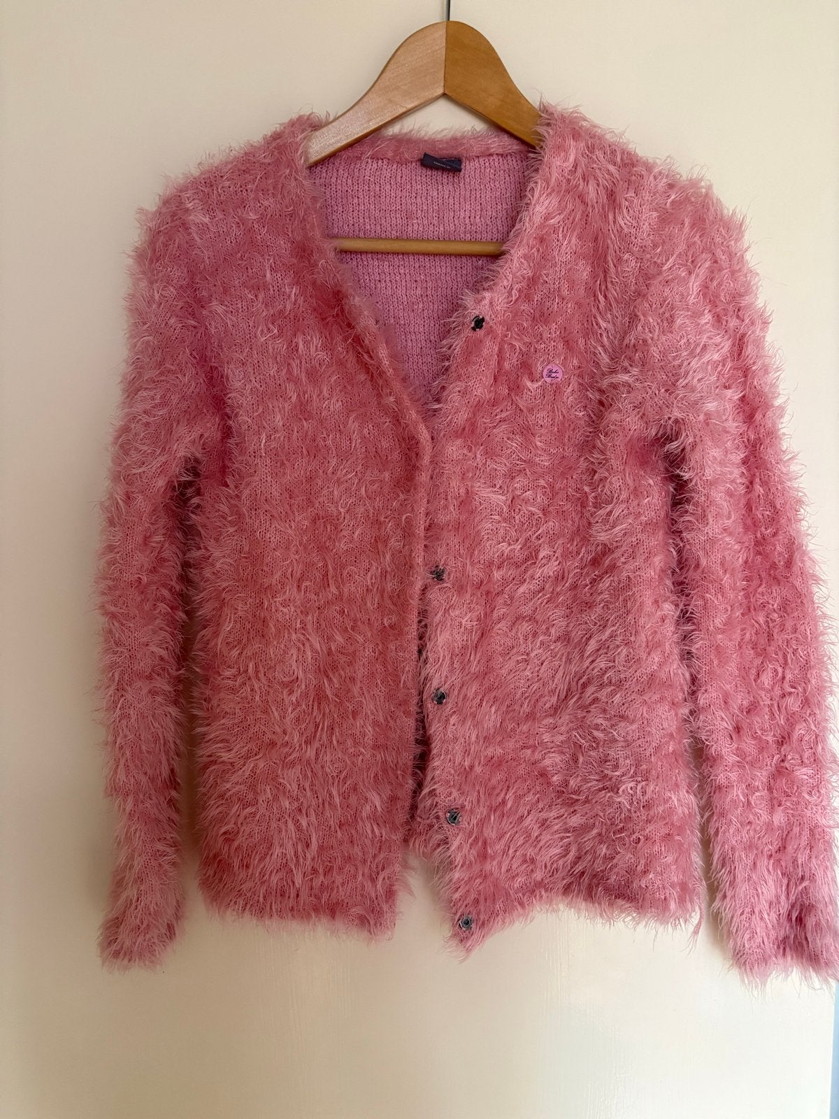 Roze pluizig vestje maat 14 (158 cm), Ophalen of Verzenden, Gebruikt, Meisje, Trui of Vest