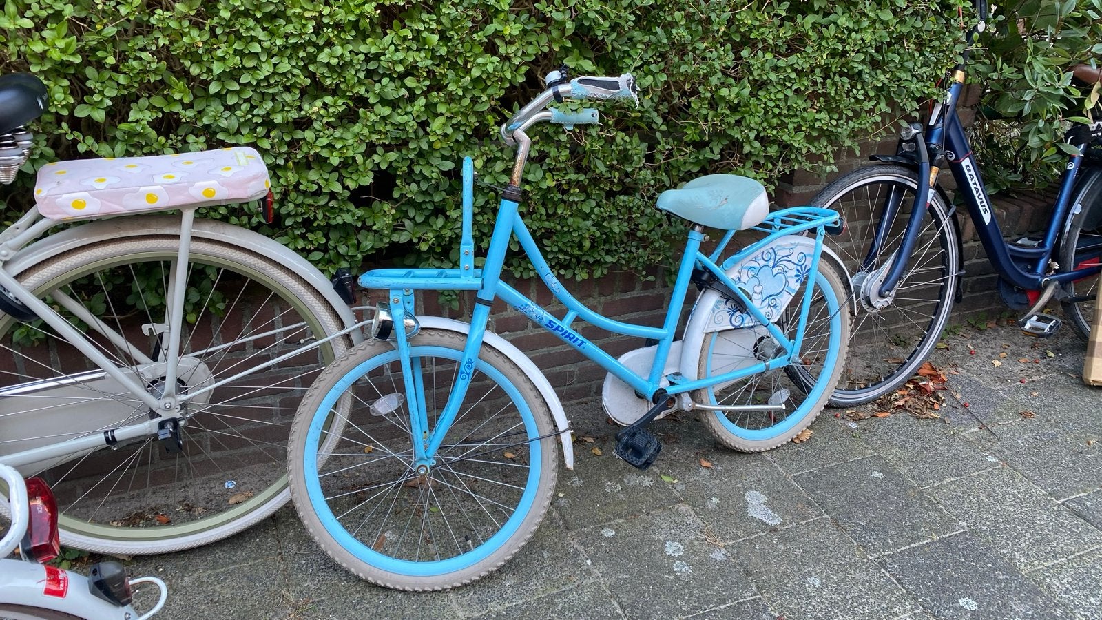 Spirit meisjesfiets 22 inch - Blauw, Ophalen, Gebruikt, Terugtraprem, 22 inch