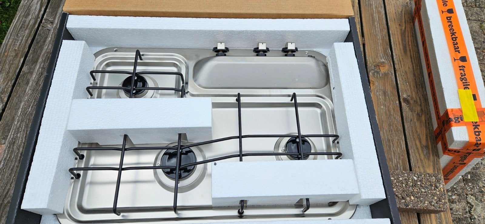 Dometic HB 3370 3-pits inbouw kookplaat voor camper/caravan, Ophalen of Verzenden, Nieuw