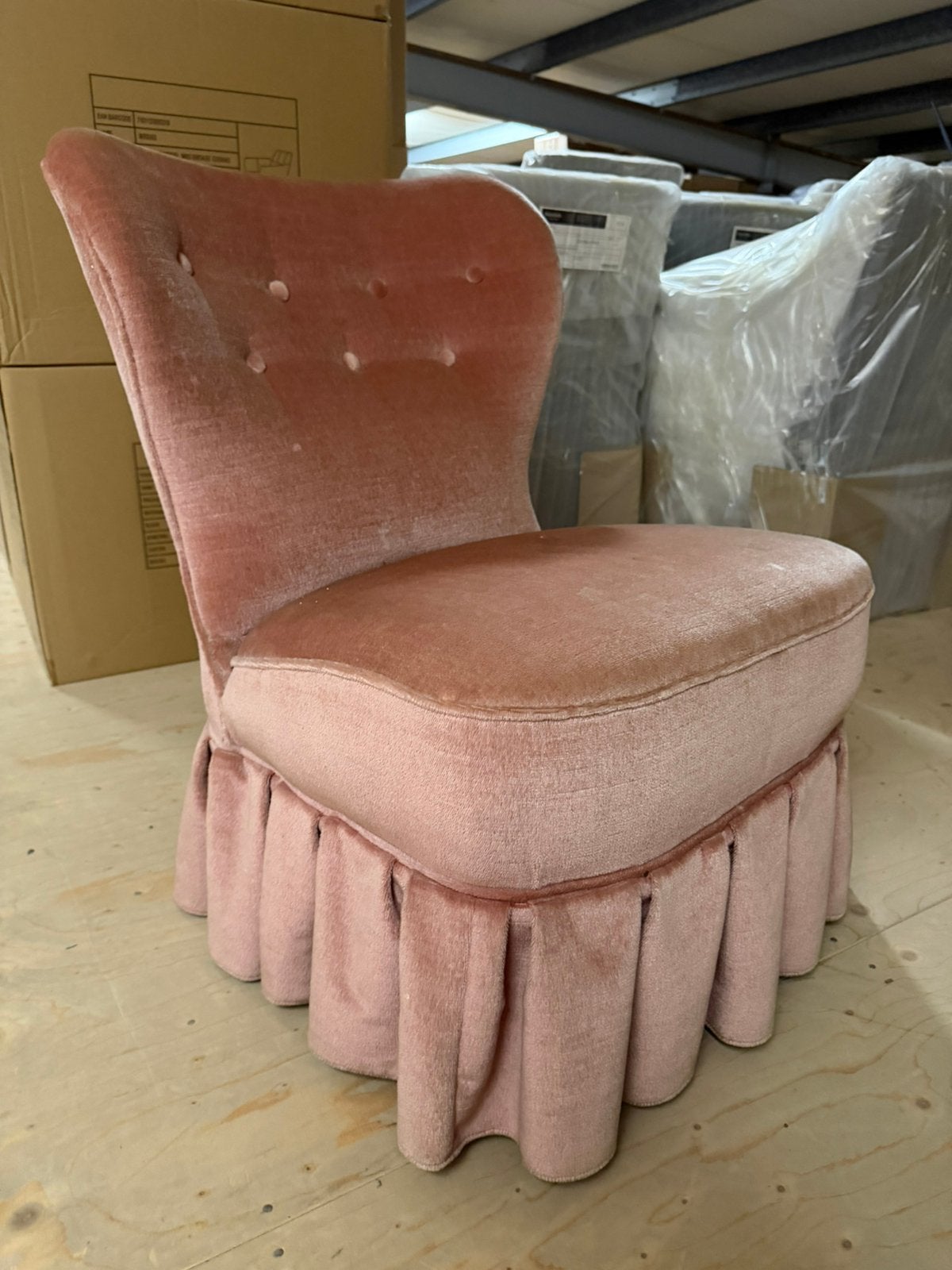 Vintage fauteuiltje, Ophalen, Minder dan 50 cm, Zo goed als nieuw, Stof