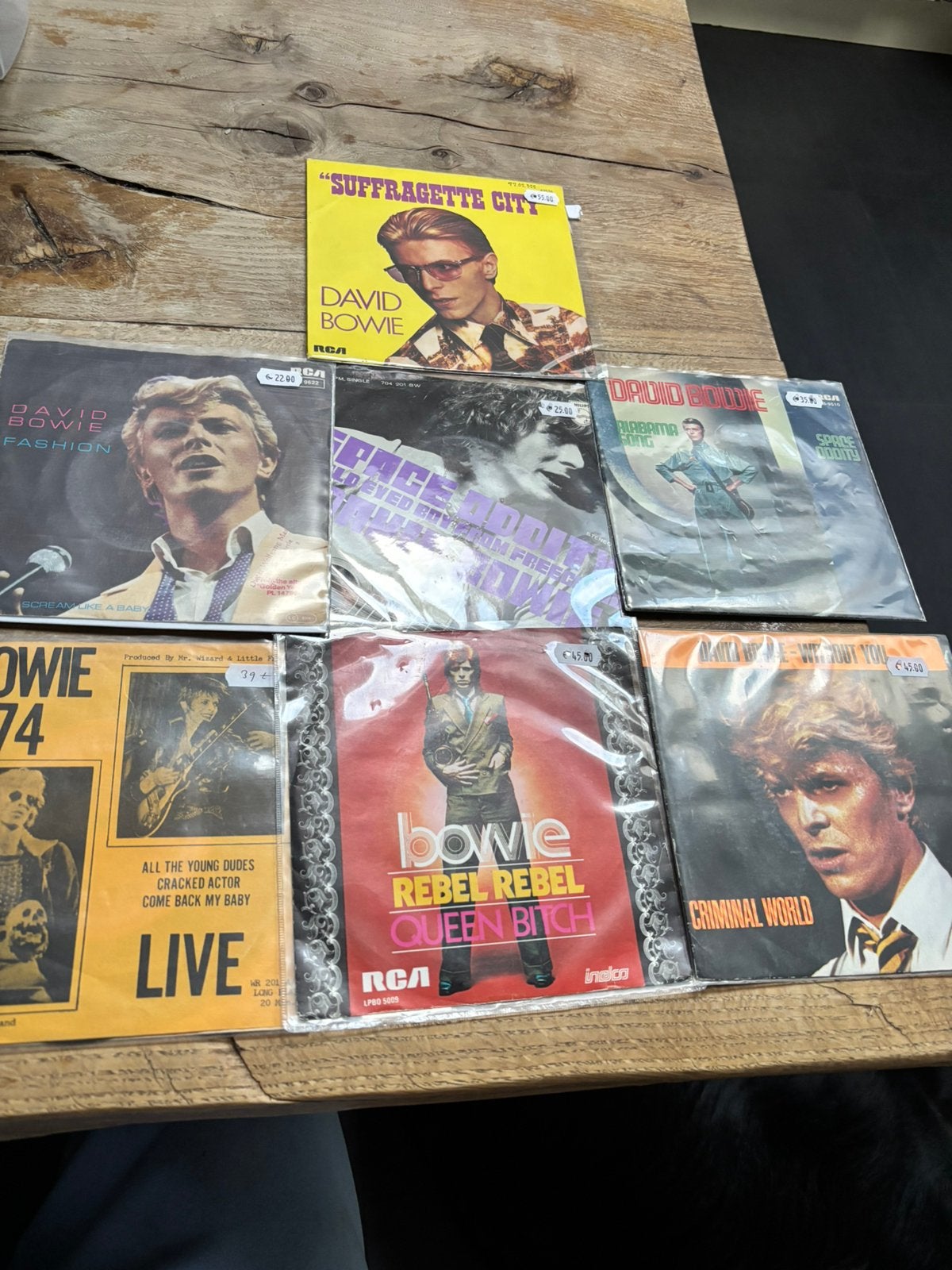 David Bowie single collectors 7x, Ophalen, Zo goed als nieuw, Pop
