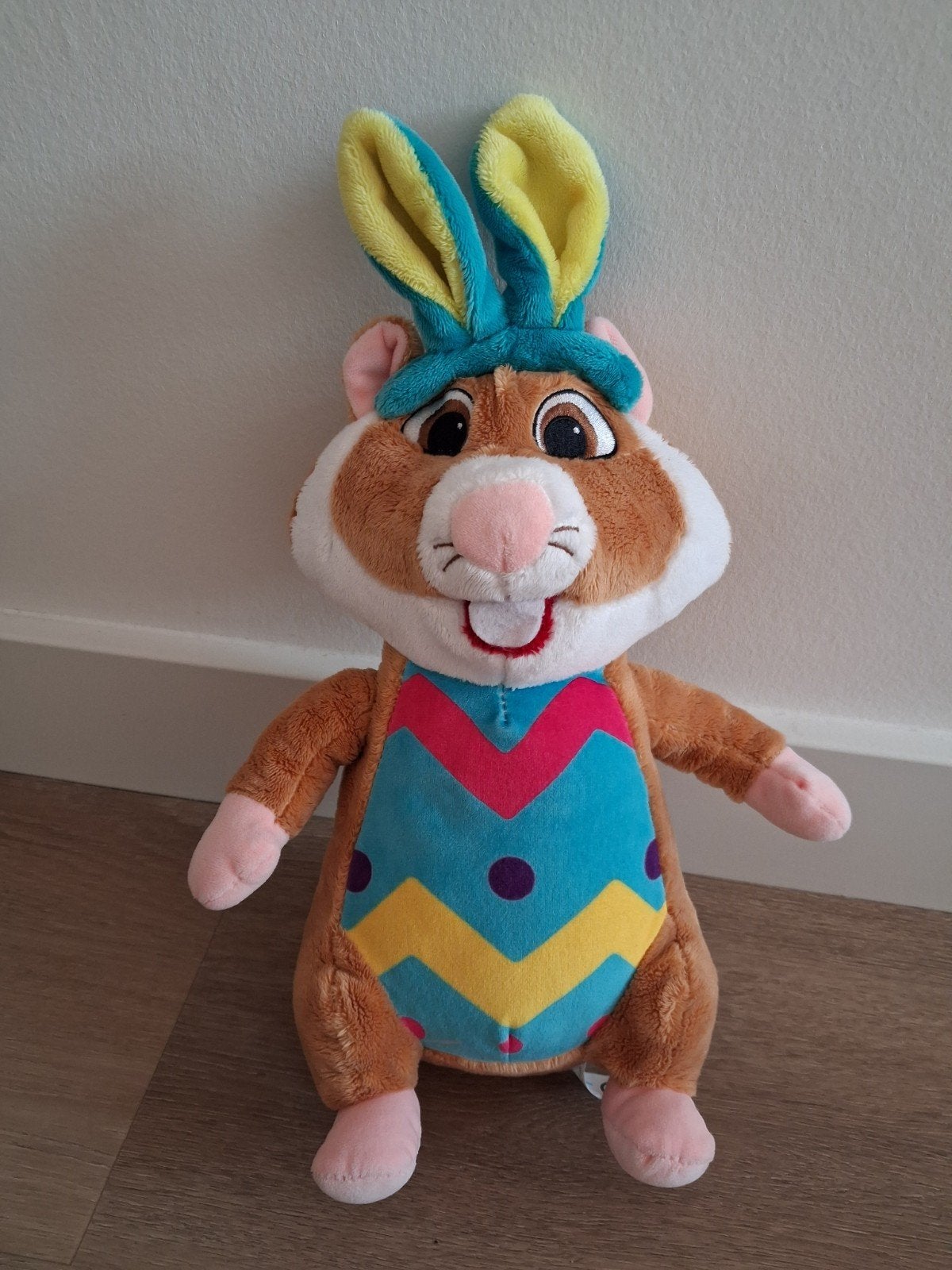Knuffel hamster AH pasen paashaas ei blauw L1166, Ophalen of Verzenden, Zo goed als nieuw, Overige typen