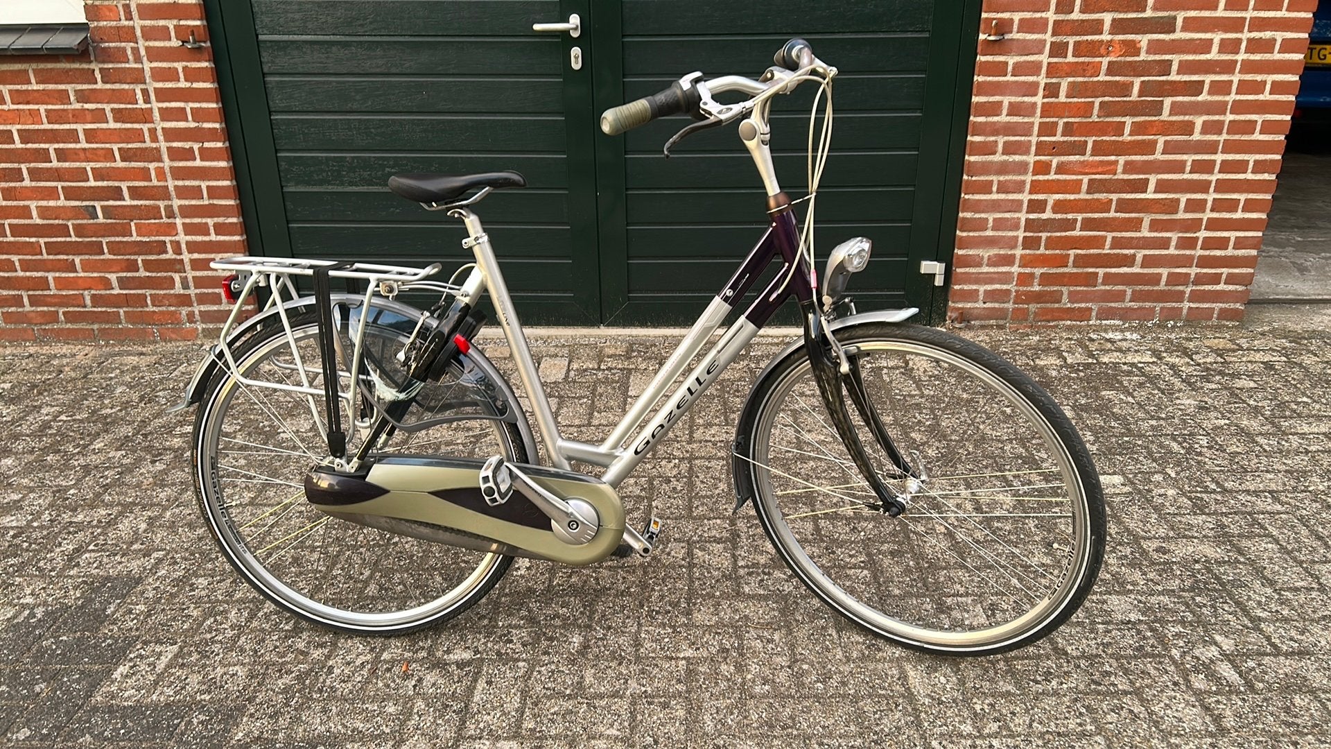 Gazelle Chamonix Lite City Damesfiets - 8 versnellingen, Fietsen en Brommers, Ophalen, Gebruikt, Velgrem, Versnellingen