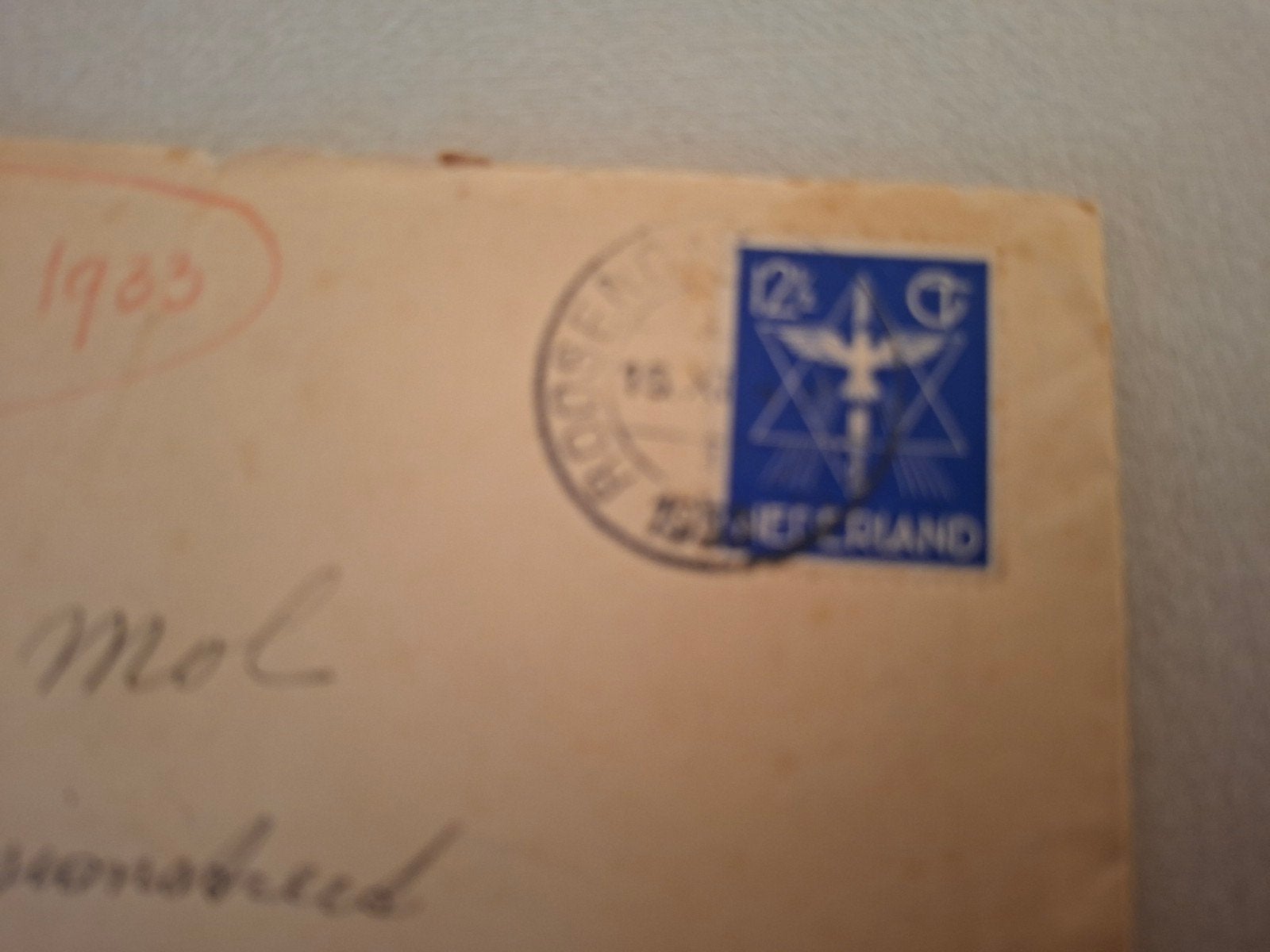 Oude enveloppe uit 1933, verzonden vanuit Roosendaal. Voorzi, Postzegels en Munten, Ophalen of Verzenden, Envelop