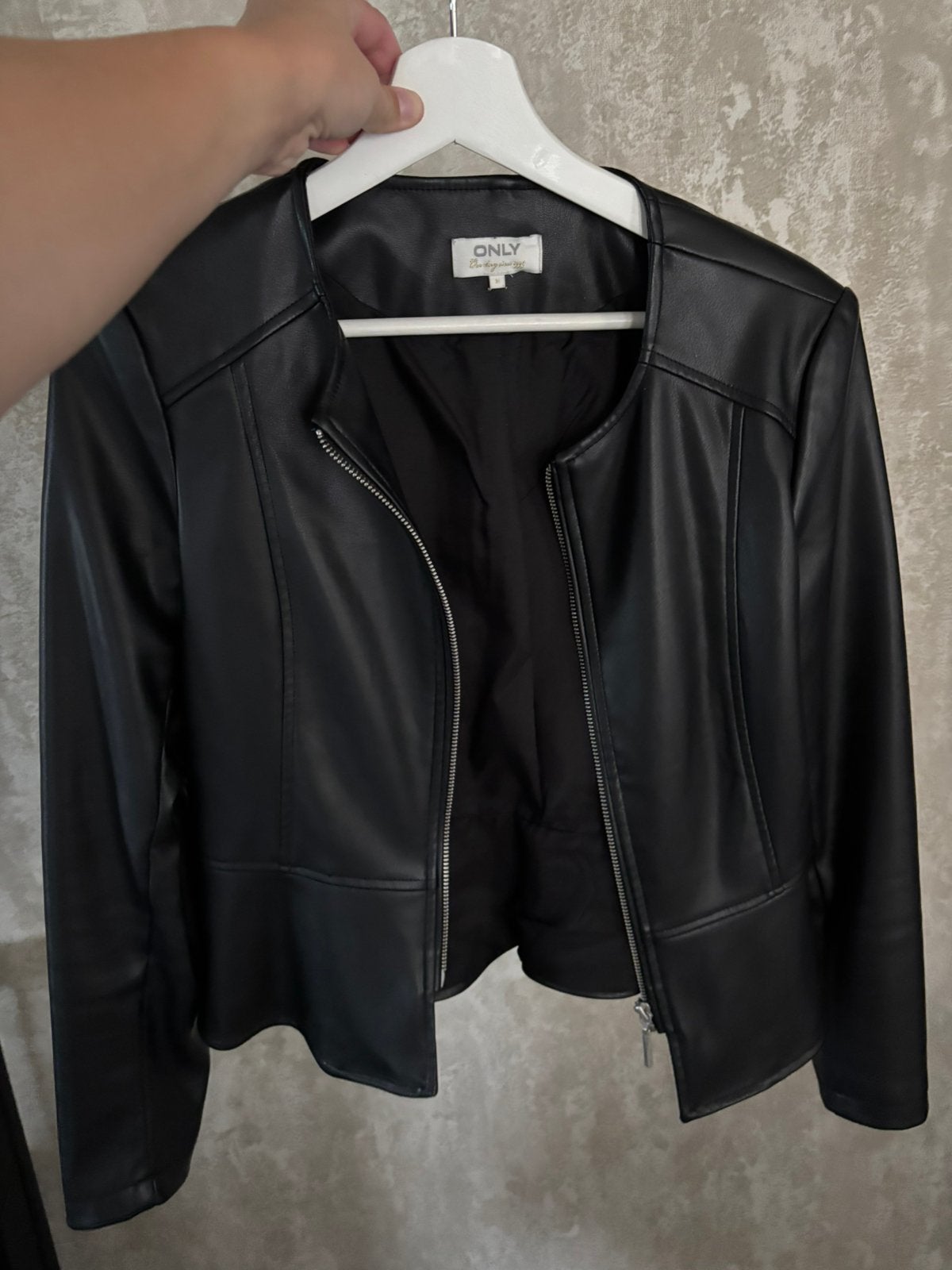 Leren jasje only, Kleding | Dames, Jasjes, Kostuums en Pakken, Zwart, Ophalen of Verzenden, Zo goed als nieuw, Jasje
