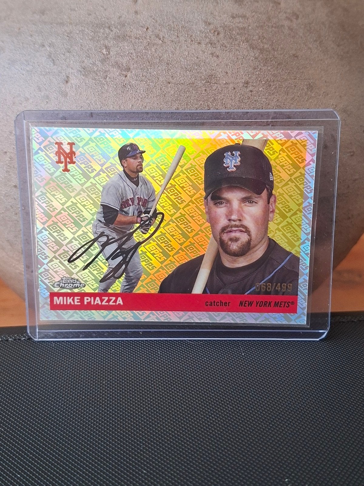 Mike Piazza 2025 Topps Chrome Platinum Refractor /499 Mets, Ophalen of Verzenden, Zo goed als nieuw, Overige sporten, Spelerskaart