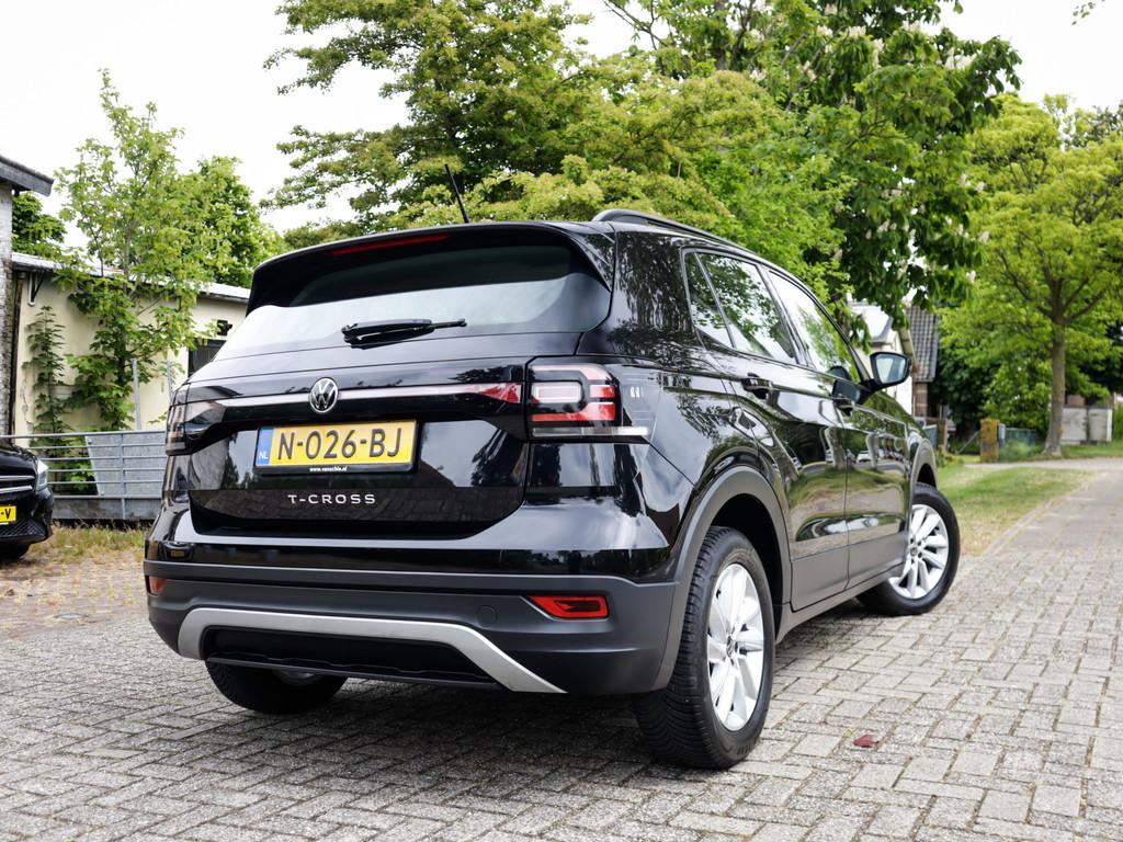 Volkswagen T-Cross 1.0 TSI Life 1e-Eig. & Keurig-Onderh BOVA, Auto's, 12 maanden, Gebruikt, Zwart, Origineel Nederlands
