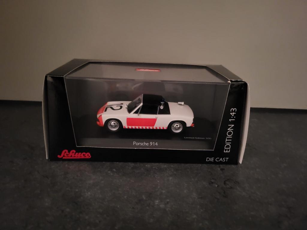 Schuco Porsche 914 Rijkspolitie 1:43 - Nieuw in doos, Hobby en Vrije tijd, Modelauto's | 1:43, Ophalen of Verzenden, Nieuw, Auto