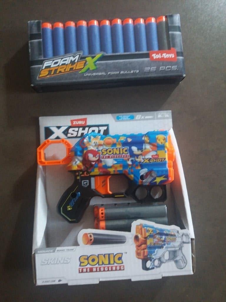 Sonic nerf kinderpistool met patronen, Ophalen of Verzenden, Nieuw