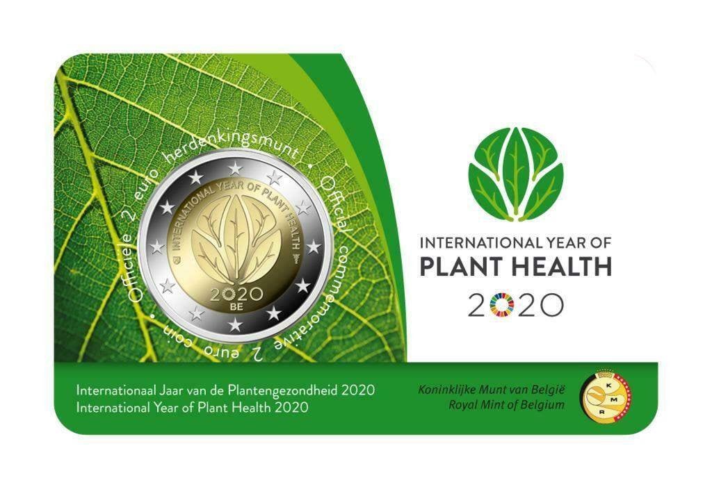 Speciale 2 Euro België 2020 "Jaar van de Plangezondheid"., Verzenden, België, 2 euro