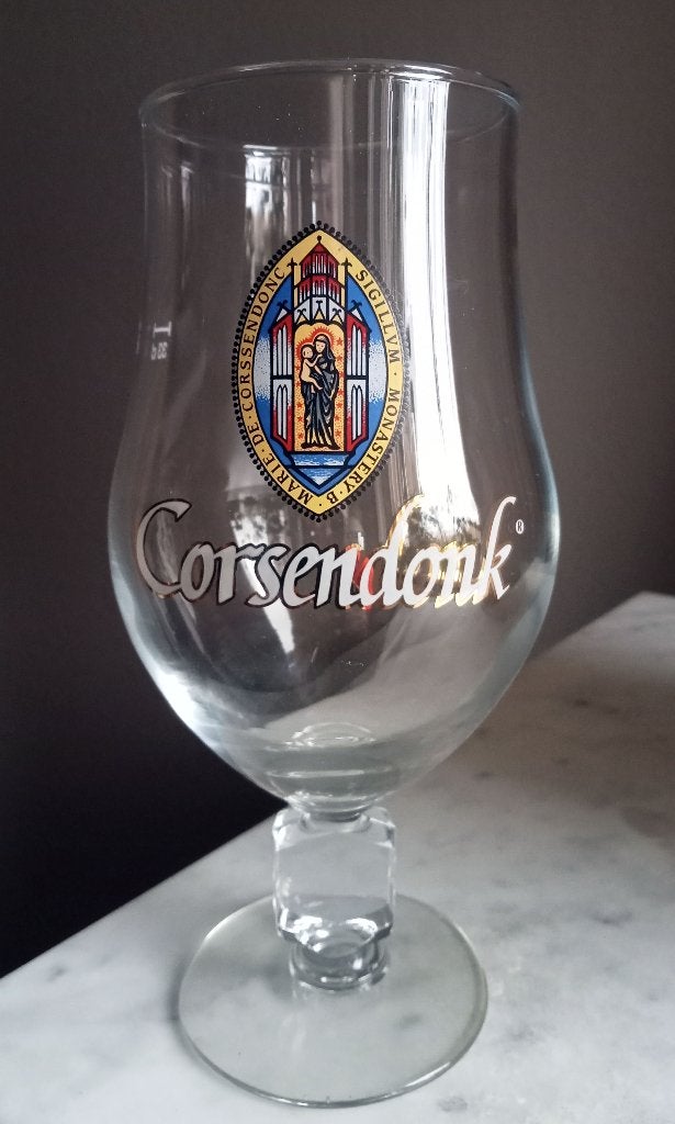 8 Corsendonk goud omrande Bierbokalen25 cl, Verzamelen, Ophalen of Verzenden, Zo goed als nieuw, Glas of Glazen, Overige merken