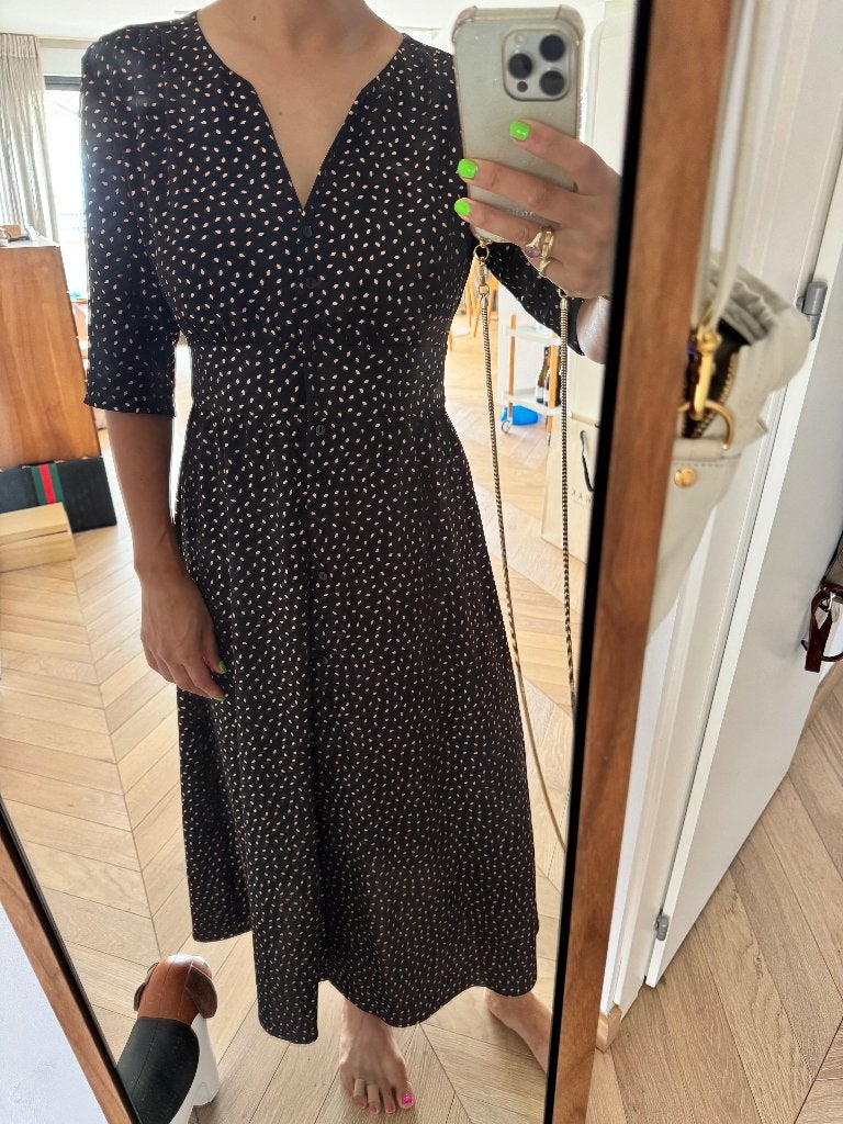 BA&SH dress (nieuw!), Kleding | Dames, Maat 38/40 (M), Verzenden, Zwart, Nieuw