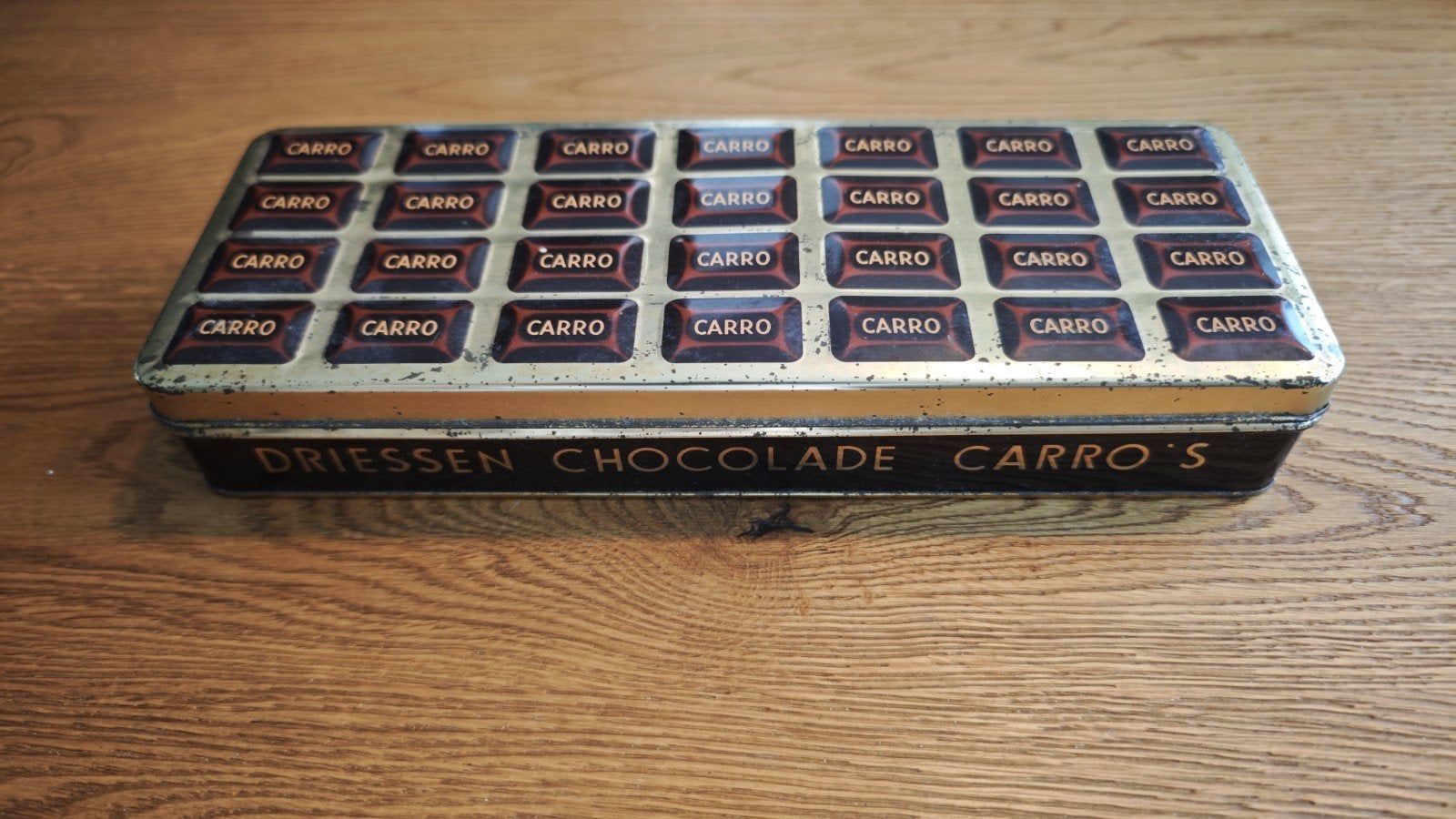 Vintage Driessen Chocolade Carro's blik, Ophalen of Verzenden