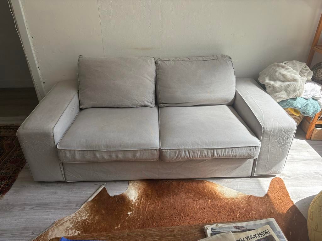 Ikea 2-zits kivik bank grijs, Ophalen, Gebruikt, 150 tot 200 cm, Tweepersoons
