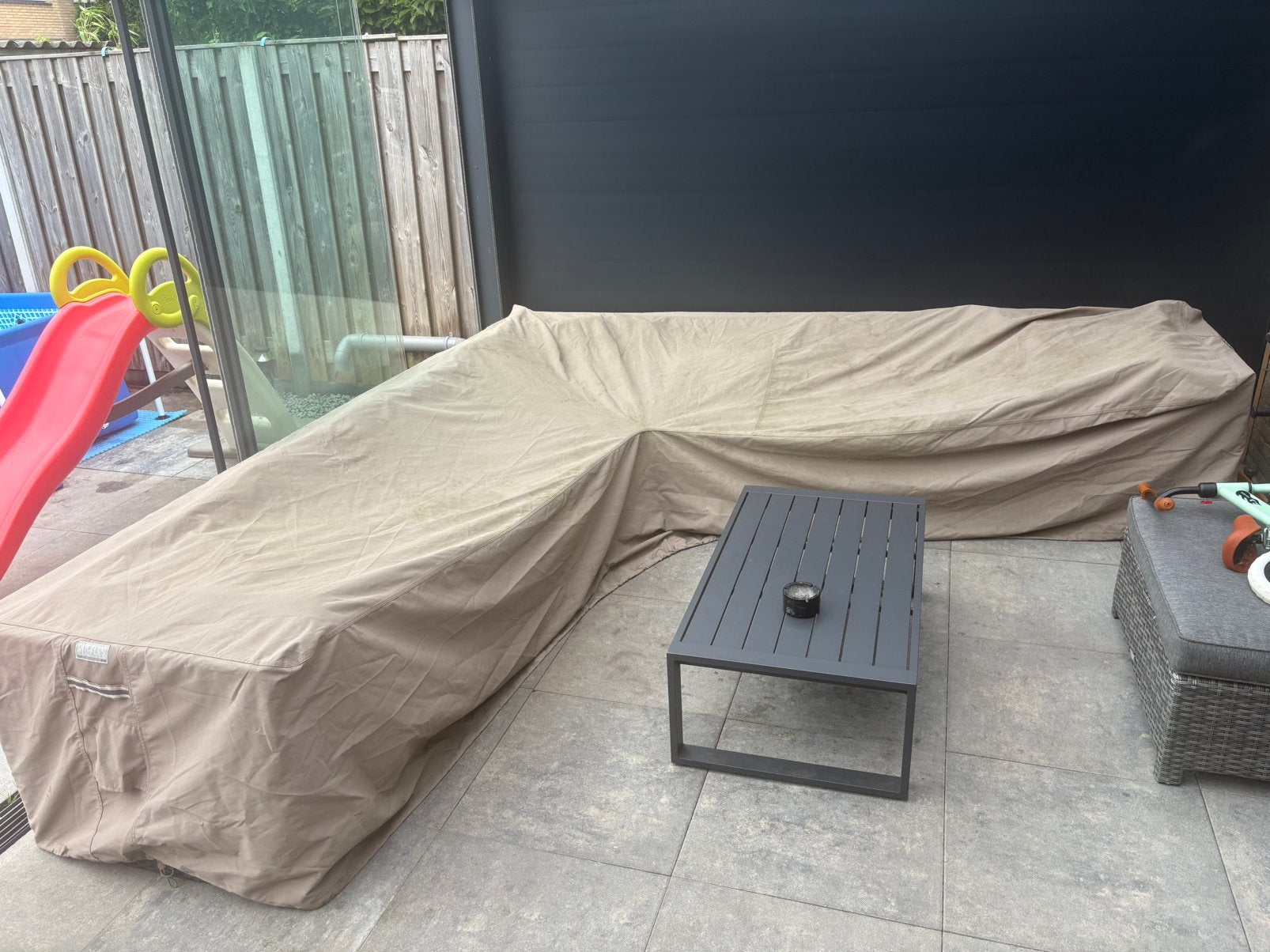 RHS310 lounge bank tuinhoes 310 x 310 x 100 x 70, Tuin en Terras, Ophalen, Zo goed als nieuw, Bank