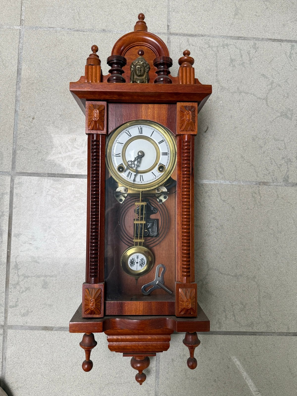Prachtige Antieke Wandklok - Klassiek Design, Ophalen