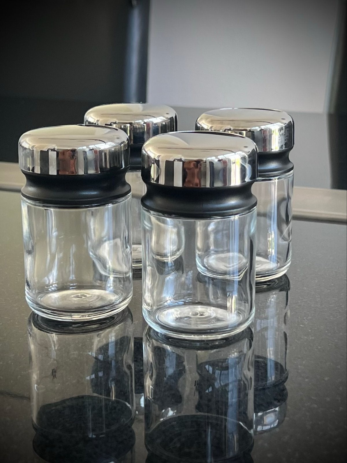 WMF Depot Kruidenpotjes - 4-delig RVS Deksel, Zilver, Ophalen of Verzenden, Zo goed als nieuw, Voorraadpot