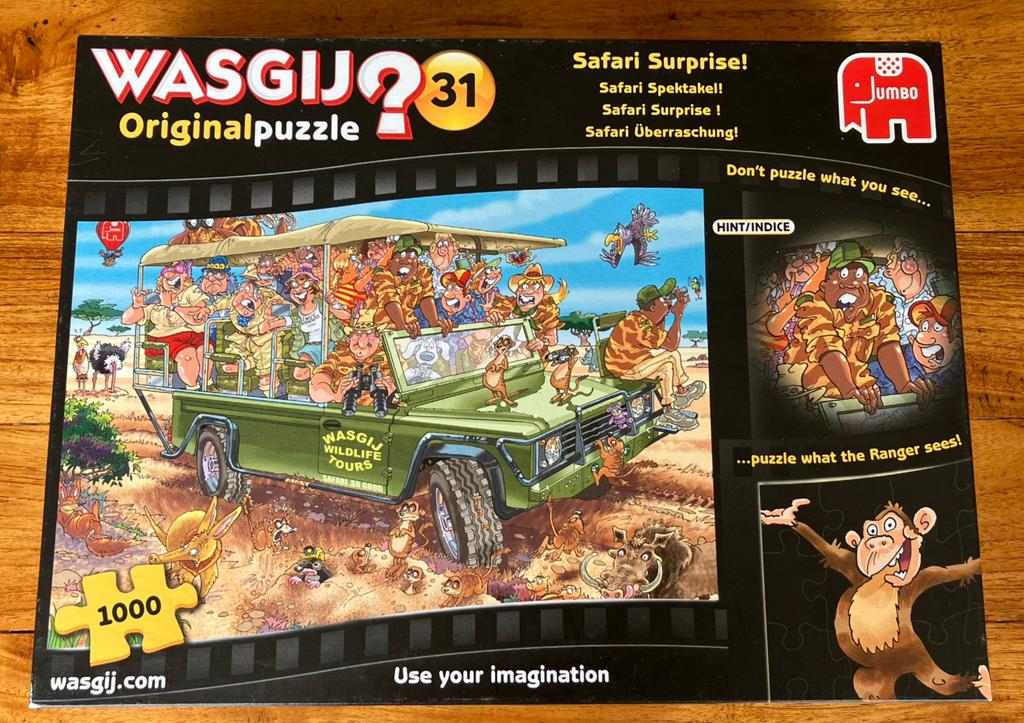 Wasgij Original 31 Safari Surprise 1000 stukjes puzzel, Ophalen of Verzenden, Zo goed als nieuw