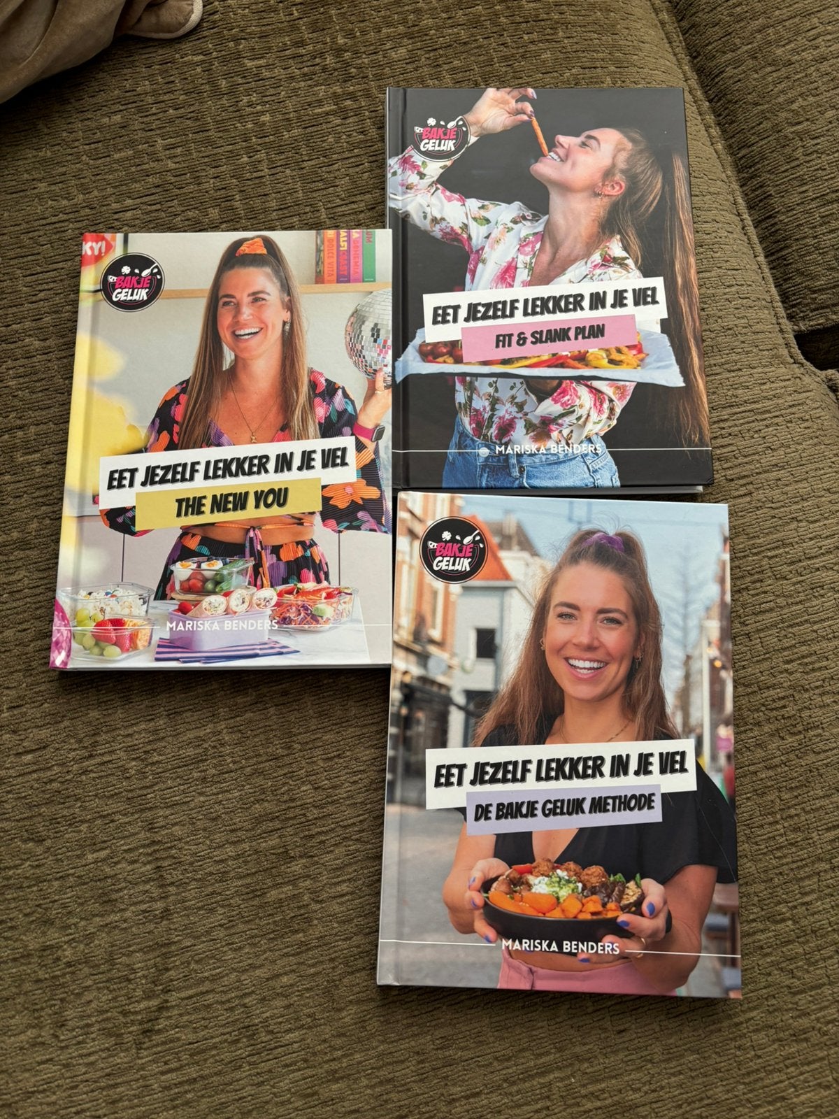 3 Boeken bakje geluk, mag apart, Boeken, Gezondheid, Dieet en Voeding, Ophalen, Zo goed als nieuw