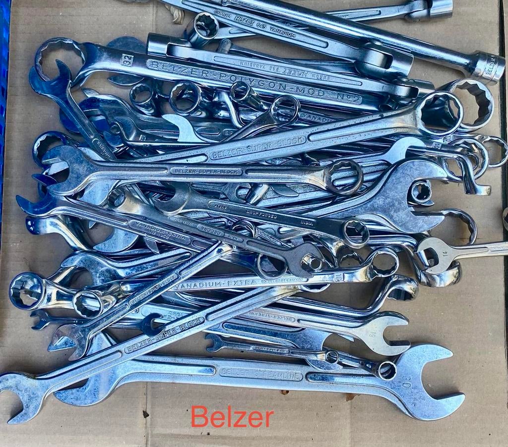 Belzer gereedschap, Vanadium, polygon, Hazet, Doe-het-zelf en Verbouw, Ophalen of Verzenden, Gebruikt