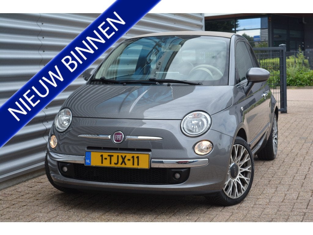 Fiat 500C 0.9 TwinAir Lounge Cabrio/Carplay/Leder/OrgNL, Auto's, Fiat, 86 pk, Gebruikt, Cabriolet, Handgeschakeld