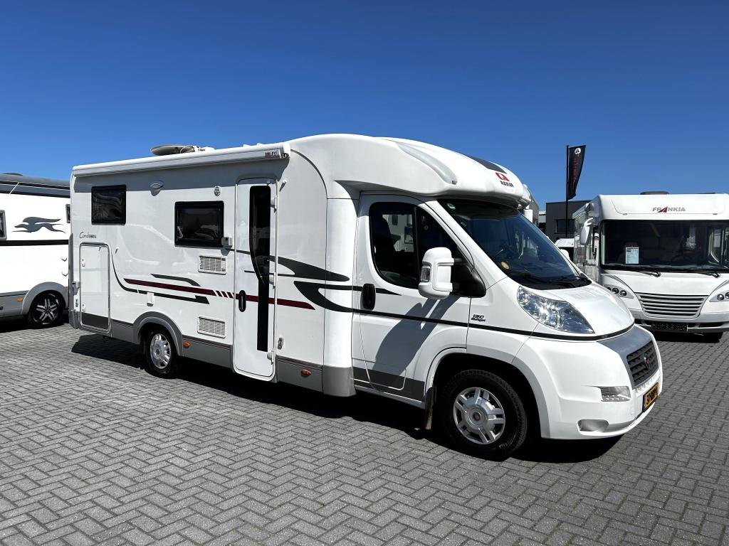 Adria Coral S660SL Enkele-bedden/2010/Euro-4/Airco/5zit/7.3M, Caravans en Kamperen, Campers, Fiat, 7 tot 8 meter, Bedrijf, Tot en met 3