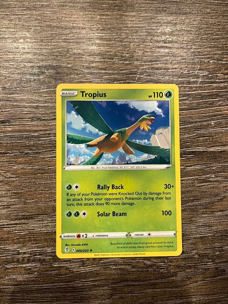 Tropius EVS 006/203, Ophalen of Verzenden, Zo goed als nieuw
