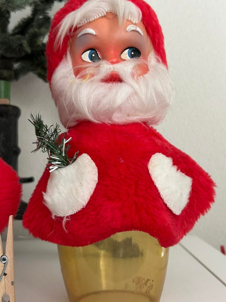 Vintage kunststof candy containers kerstman. 15€ per stuk, Diversen, Kerst, Ophalen of Verzenden, Gebruikt