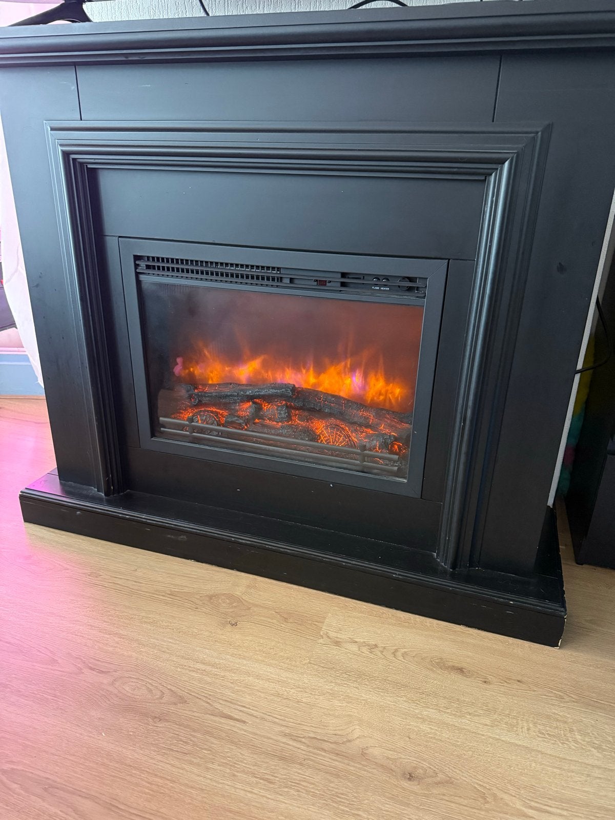 Sfeerhaard met heater - Elektrisch en Vrijstaand, Huis en Inrichting, Ophalen, Gebruikt, Vrijstaande haard, Elektrische haard
