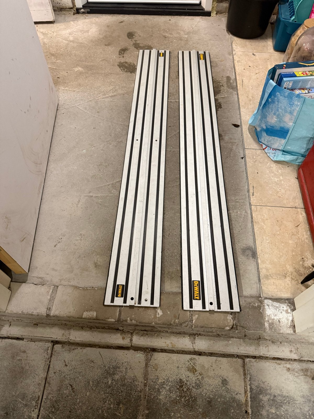 DeWalt geleiderails voor zaagmachine 150cm, Doe-het-zelf en Verbouw, Ophalen of Verzenden, Gebruikt, Overige typen, DeWalt