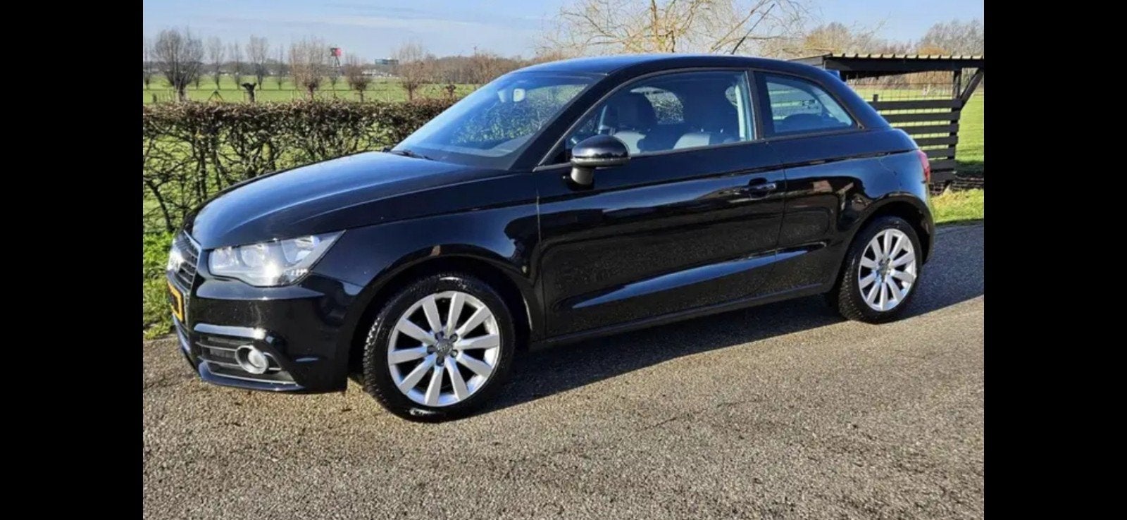 Audi A1 1.2 Tfsi 63KW 2011 Zwart, Auto's, Audi, Voorwielaandrijving, Stof, Zwart, 4 cilinders