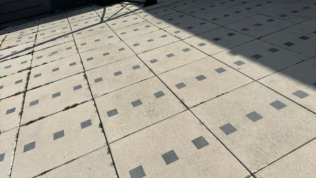 Terras tegels 40-40-4cm, Ophalen of Verzenden, Zo goed als nieuw, Minder dan 10 m²