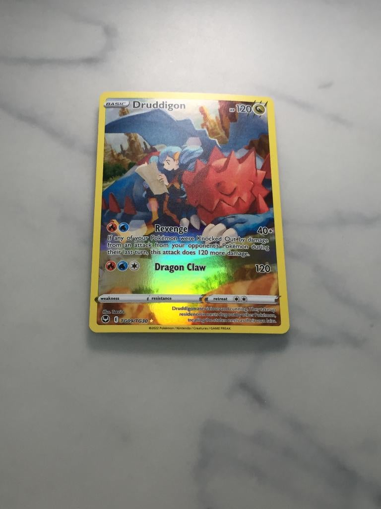Druddigon(TC09), Hobby en Vrije tijd, Verzamelkaartspellen | Pokémon, Nieuw, Losse kaart, Foil, Ophalen of Verzenden