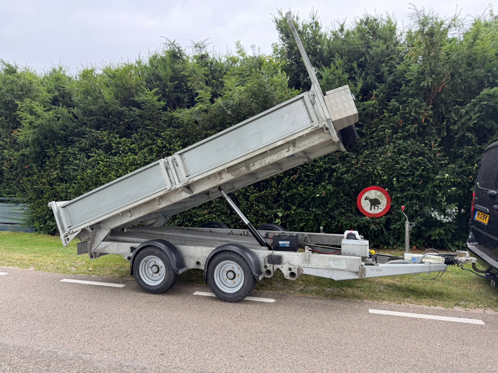 Ifor Williams Kipper TT35 parabool vering rijplaten.12/2023, Ophalen, Gebruikt