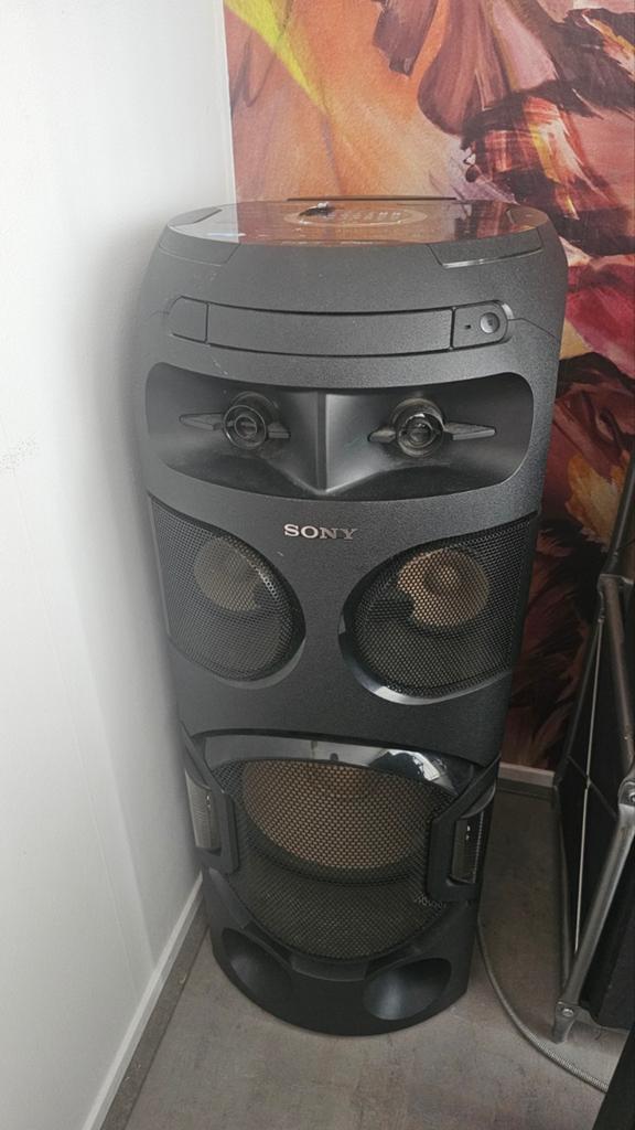 Sony MHC-V71D Partybox met Bluetooth karaoke lichtshow, Audio, Tv en Foto, Luidsprekers, Ophalen, Minder dan 60 watt, Subwoofer