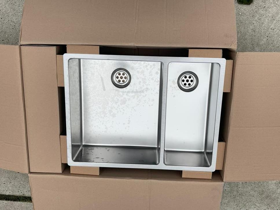 Nieuwe Reginox new york RVS spoelbak met twee bakken, Huis en Inrichting, Keuken | Keukenelementen, Ophalen, Nieuw, 25 tot 50 cm