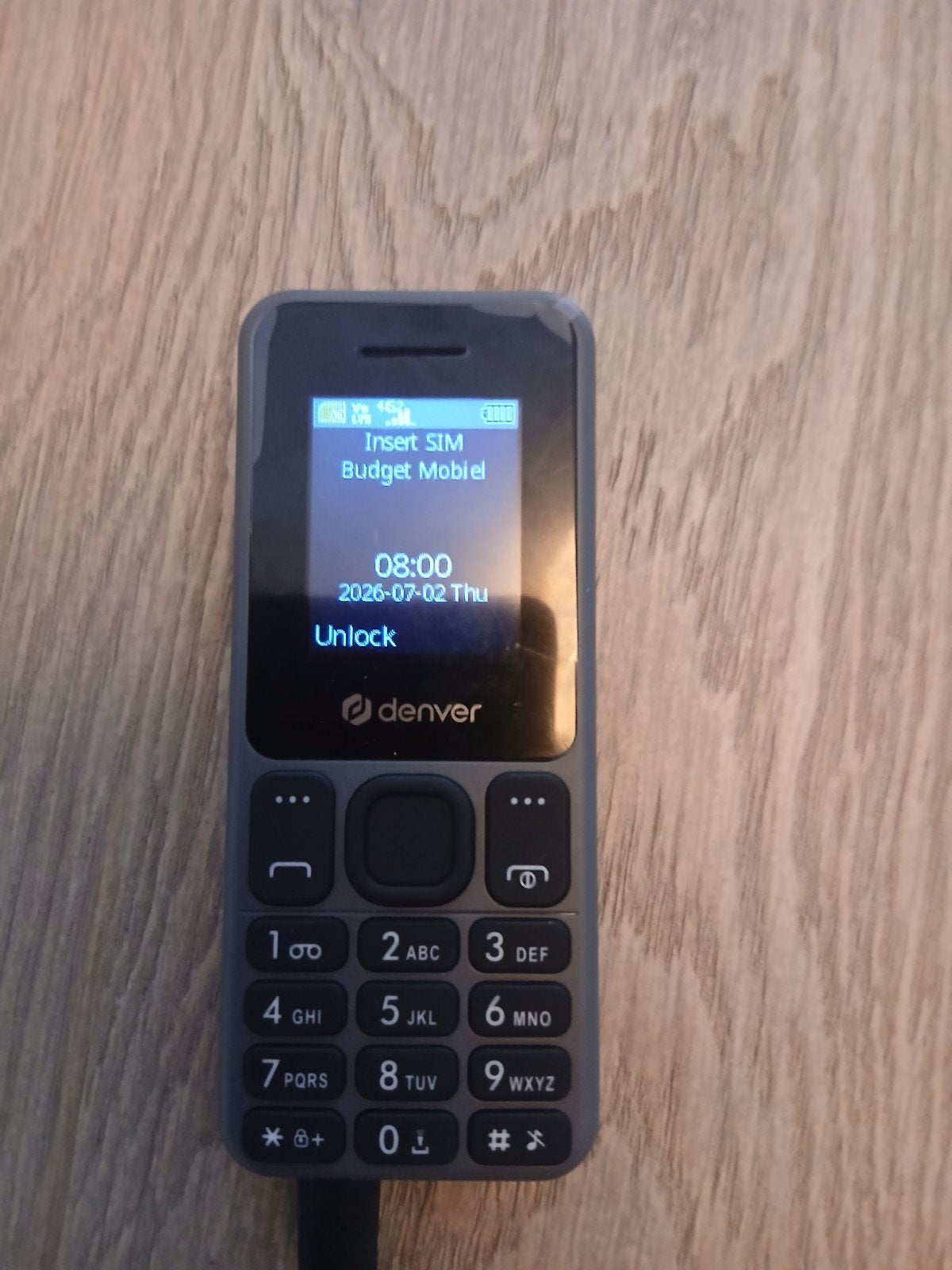 Denver mobiele telefoon, Ophalen, Zo goed als nieuw, Zwart