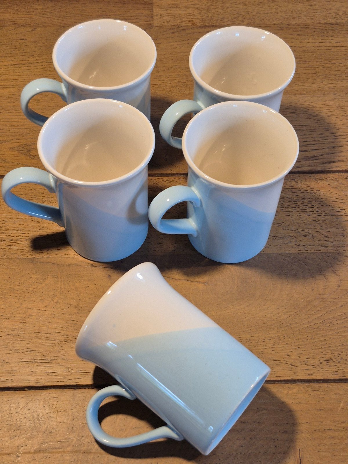 10 mokken coloroll kilncraft england lichtblauw kleurverloop, Ophalen of Verzenden, Zo goed als nieuw, Overige stijlen, Mok