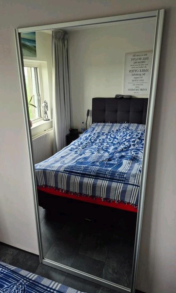 Grote spiegel 195 x 85.5, Ophalen, Zo goed als nieuw, 75 tot 100 cm, 150 tot 200 cm